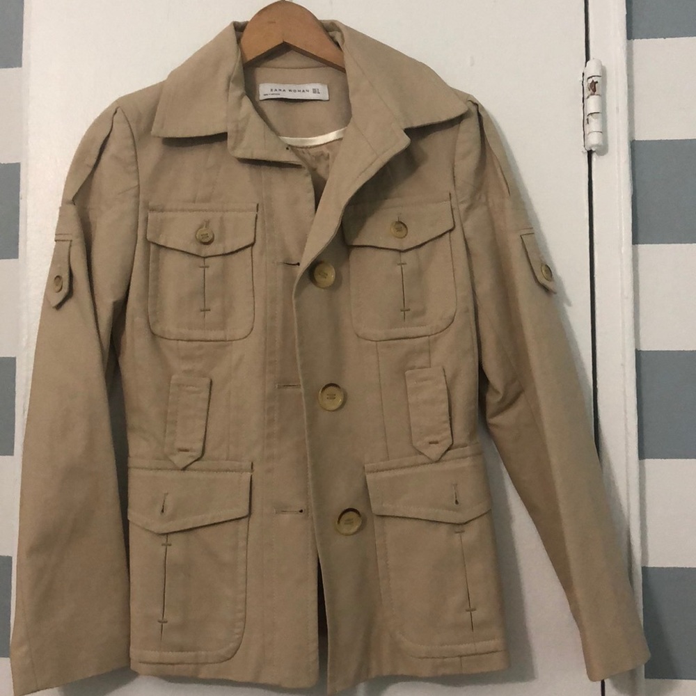 Zara Beige Jacket-Size M
